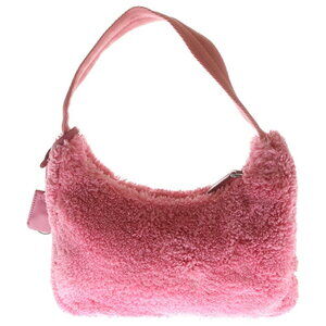 Prada Terry Bag Edition Logo Pink Re